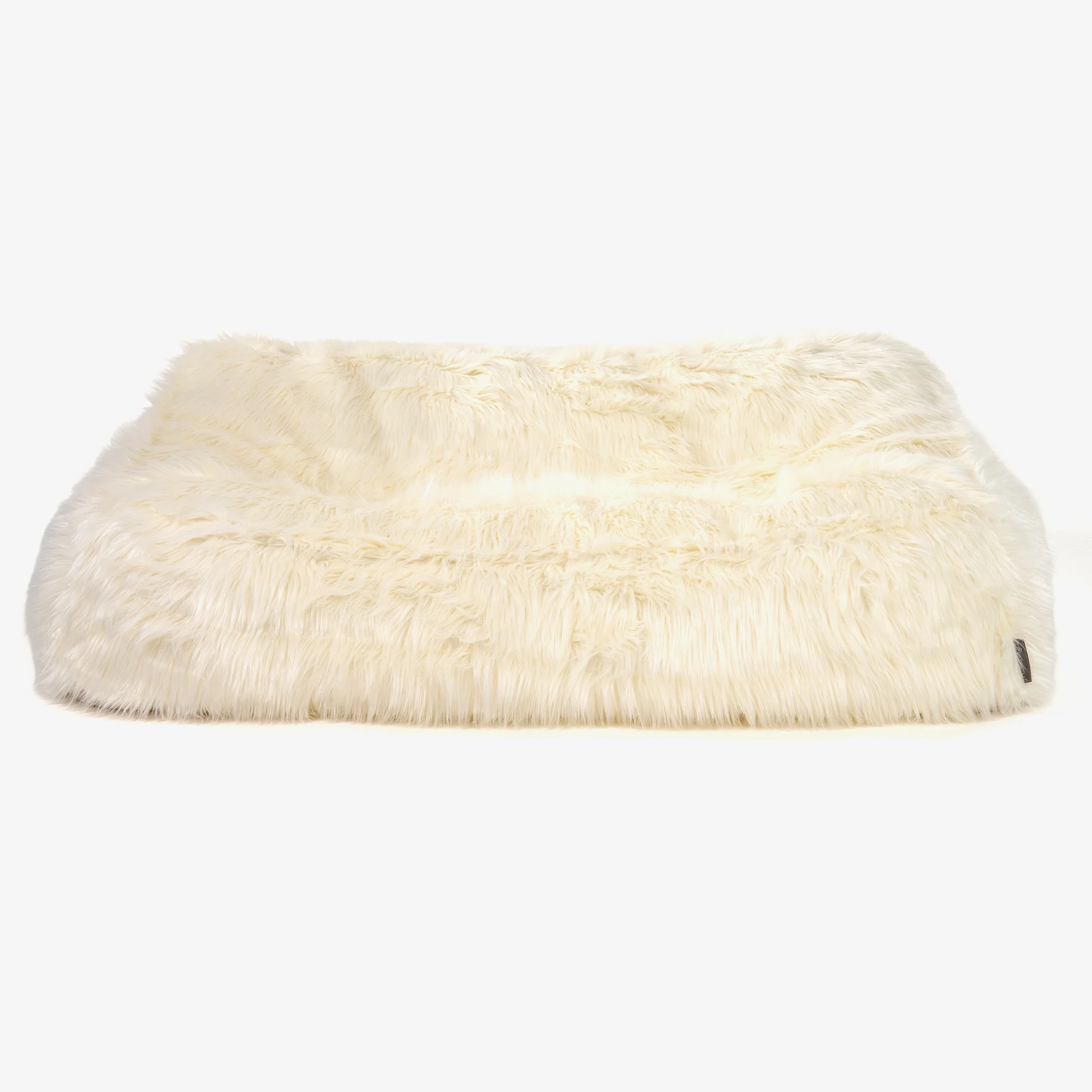 Saccosäcksoffan Sloucher - Mongoliskt Fuskpäls Gräddvit - Image 2
