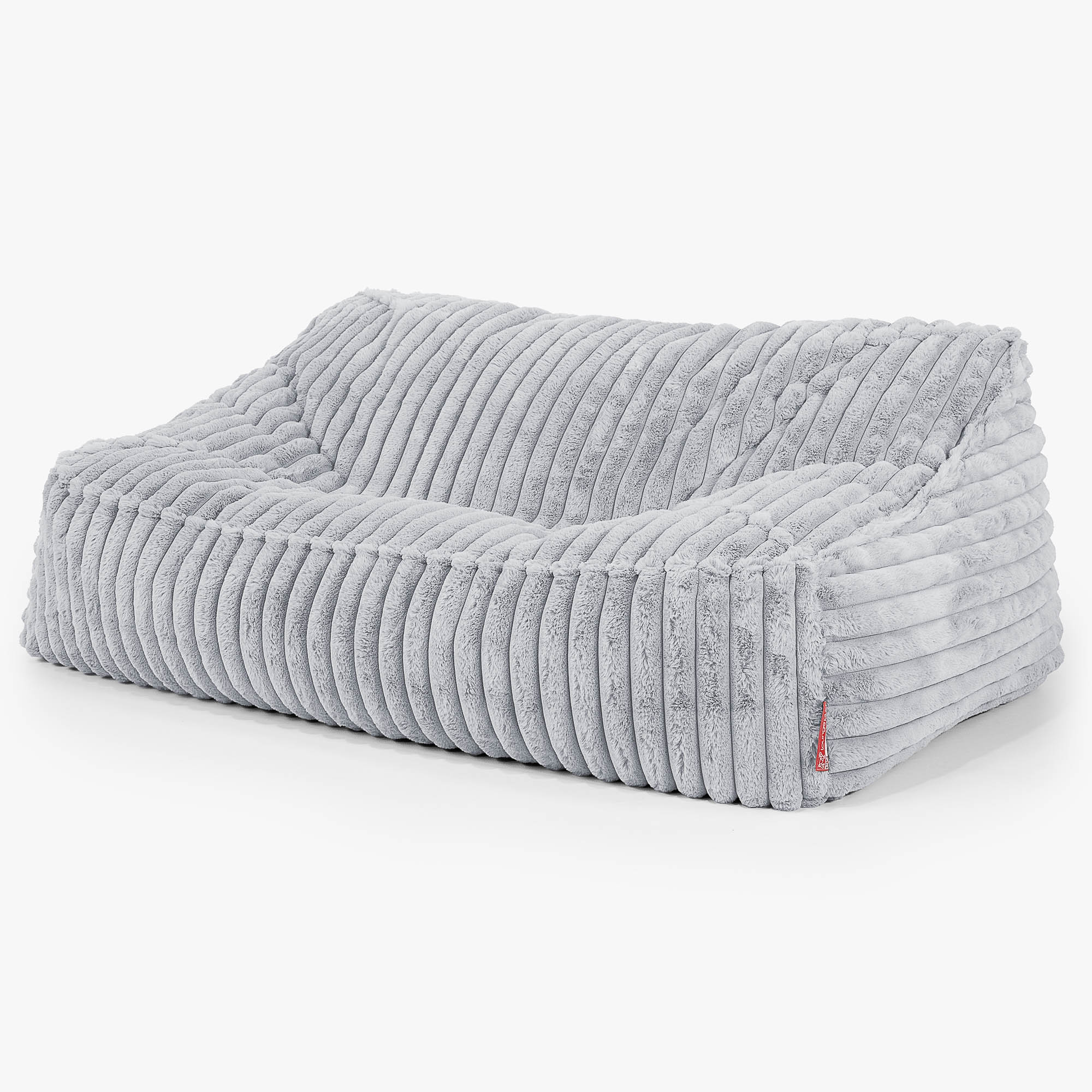 Saccosäcksoffan Sloucher - Ultraplyschmanchestertyg Ankäggsblå