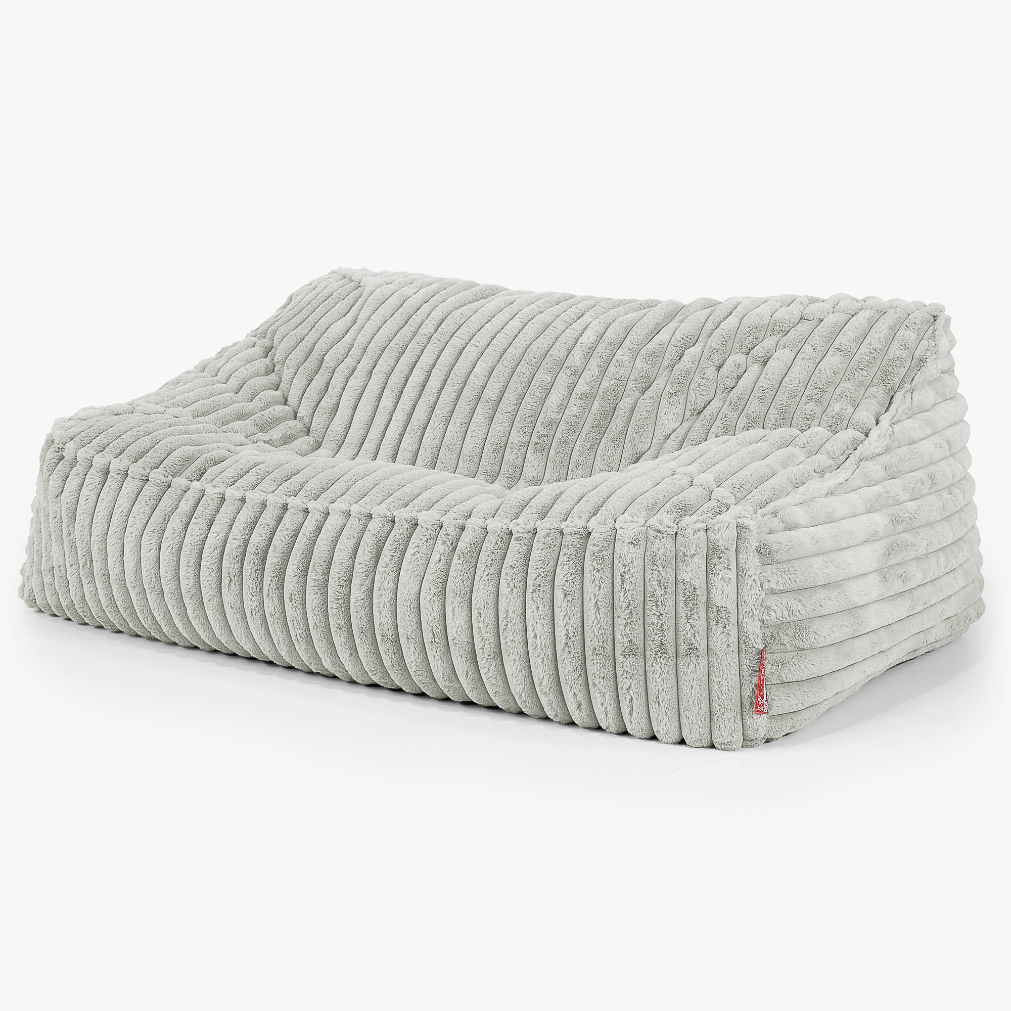 Saccosäcksoffan Sloucher - Ultraplyschmanchestertyg Salviagrön