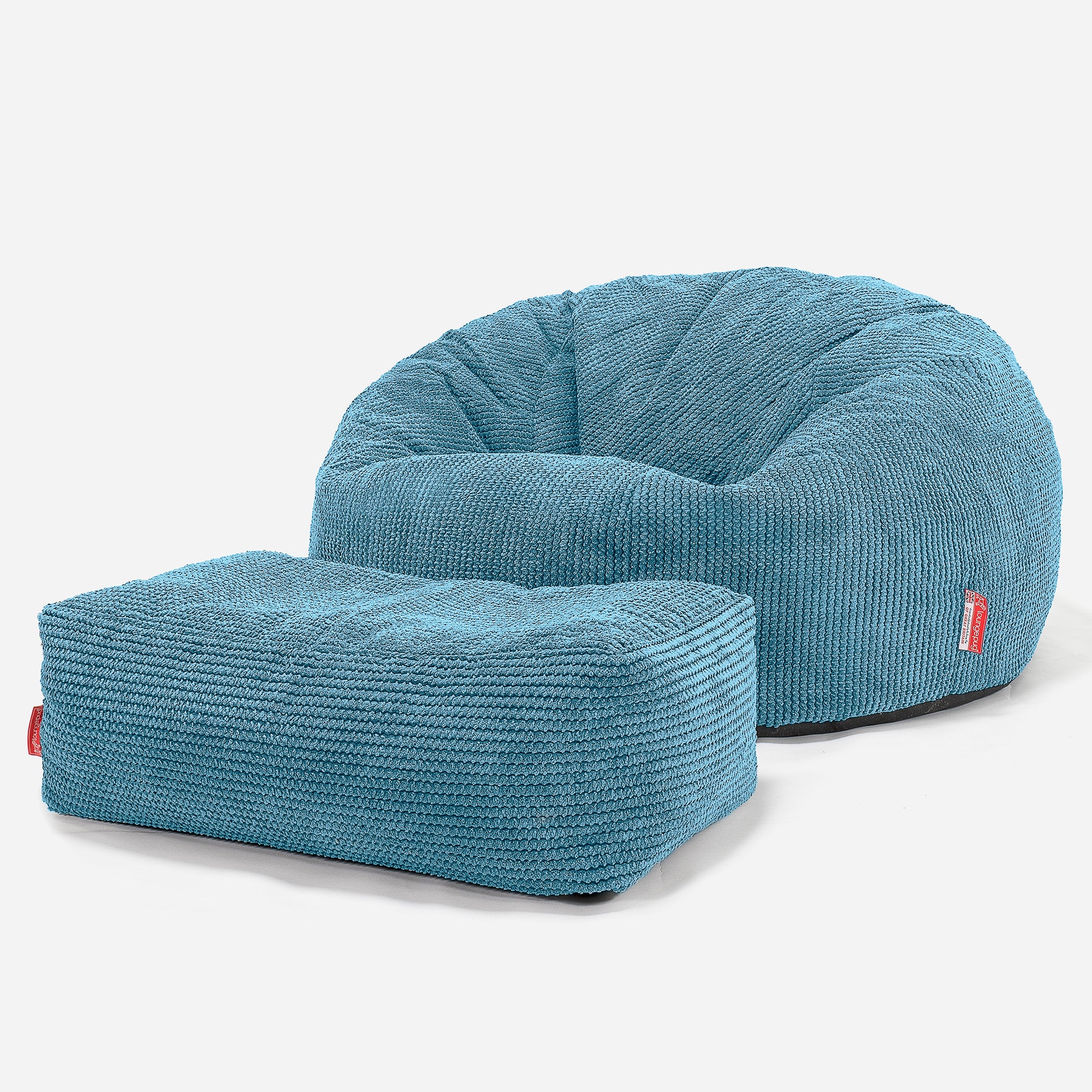Saccosäckssoffa för Barn 6-14 år - Pom-pom Turkos - Image 3