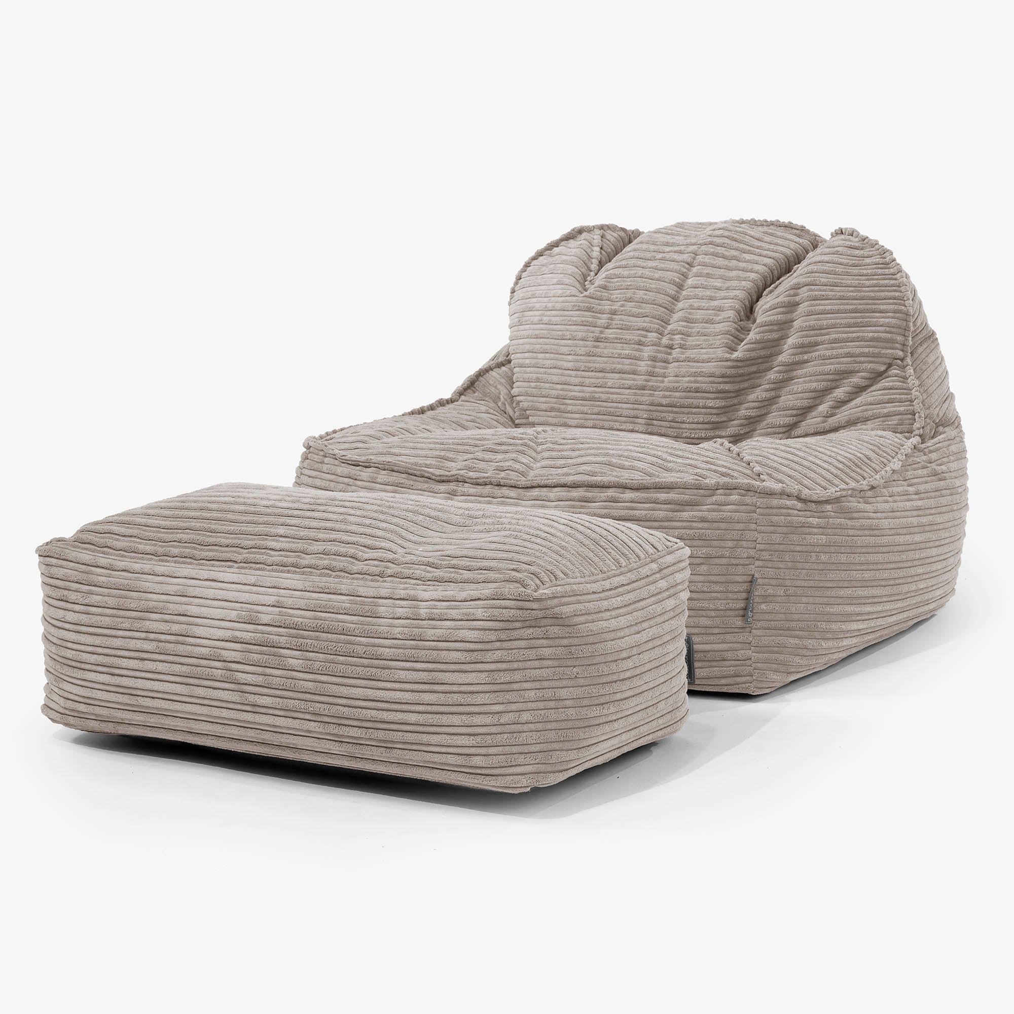 Saccosäckstolen Sloucher 2.0 - Klassisk Manchestertyg Duvgrå - Image 2