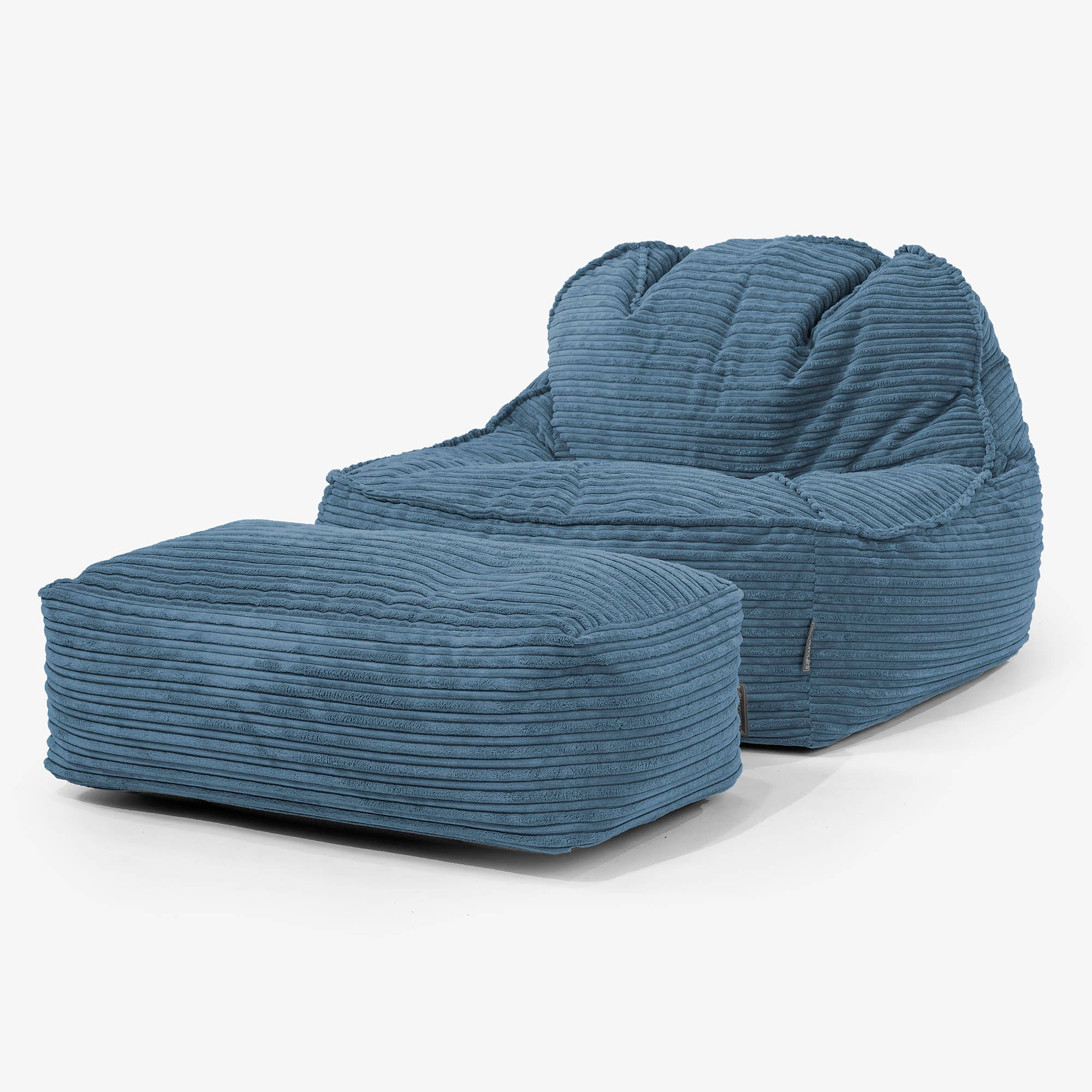 Saccosäckstolen Sloucher 2.0 - Klassisk Manchestertyg Marinblå - Image 2
