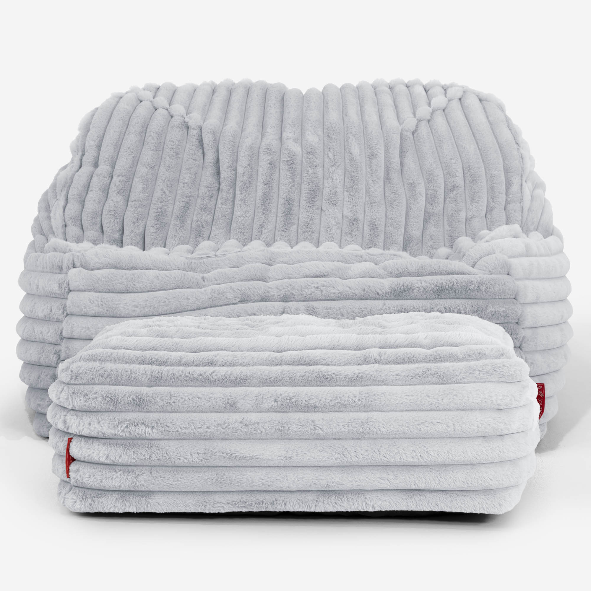 Saccosäckstolen Sloucher - Ultraplyschmanchestertyg Ankäggsblå - Image 3