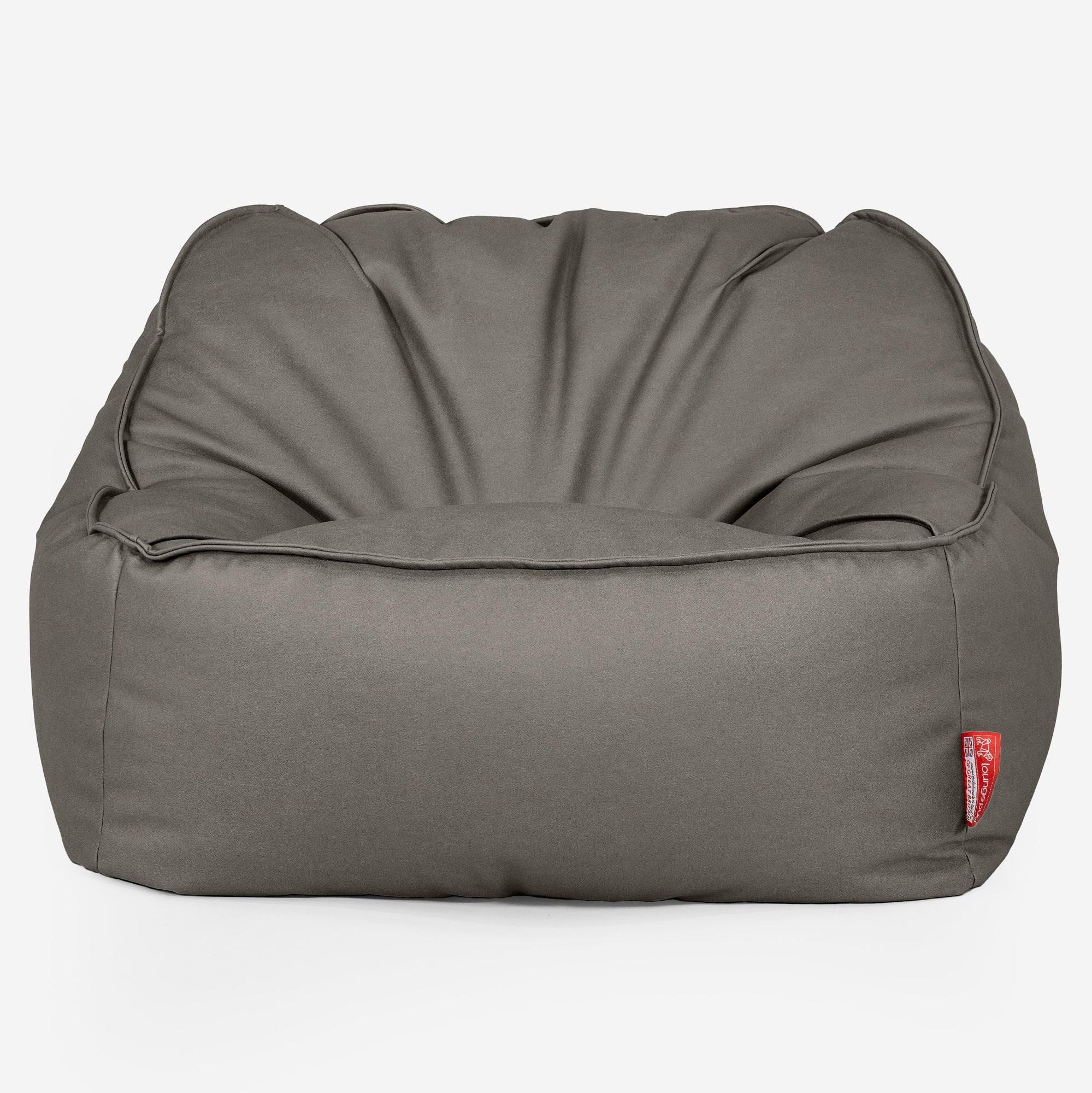 Saccosäckstolen Sloucher - Veganskt Läder Grå - Image 2