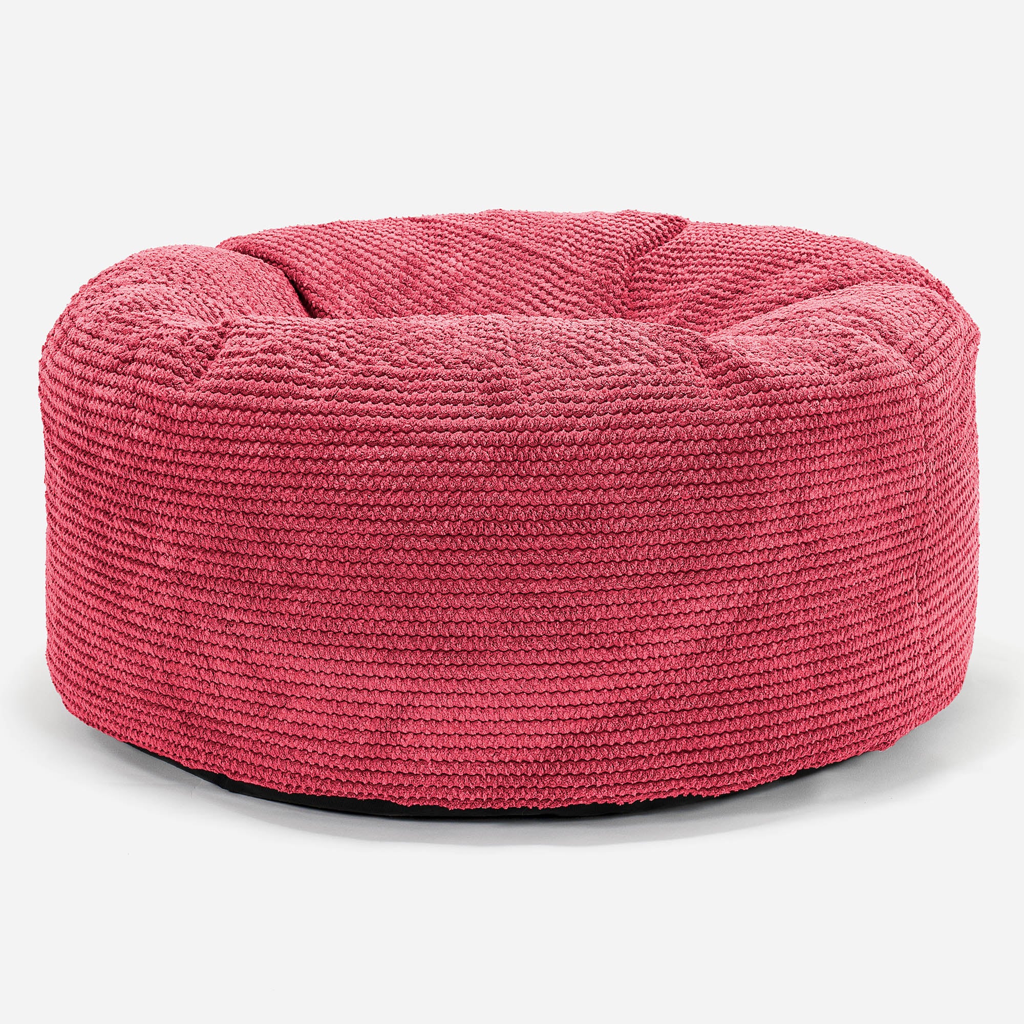 Sittpuff Rund - Pom-pom Pastellröd