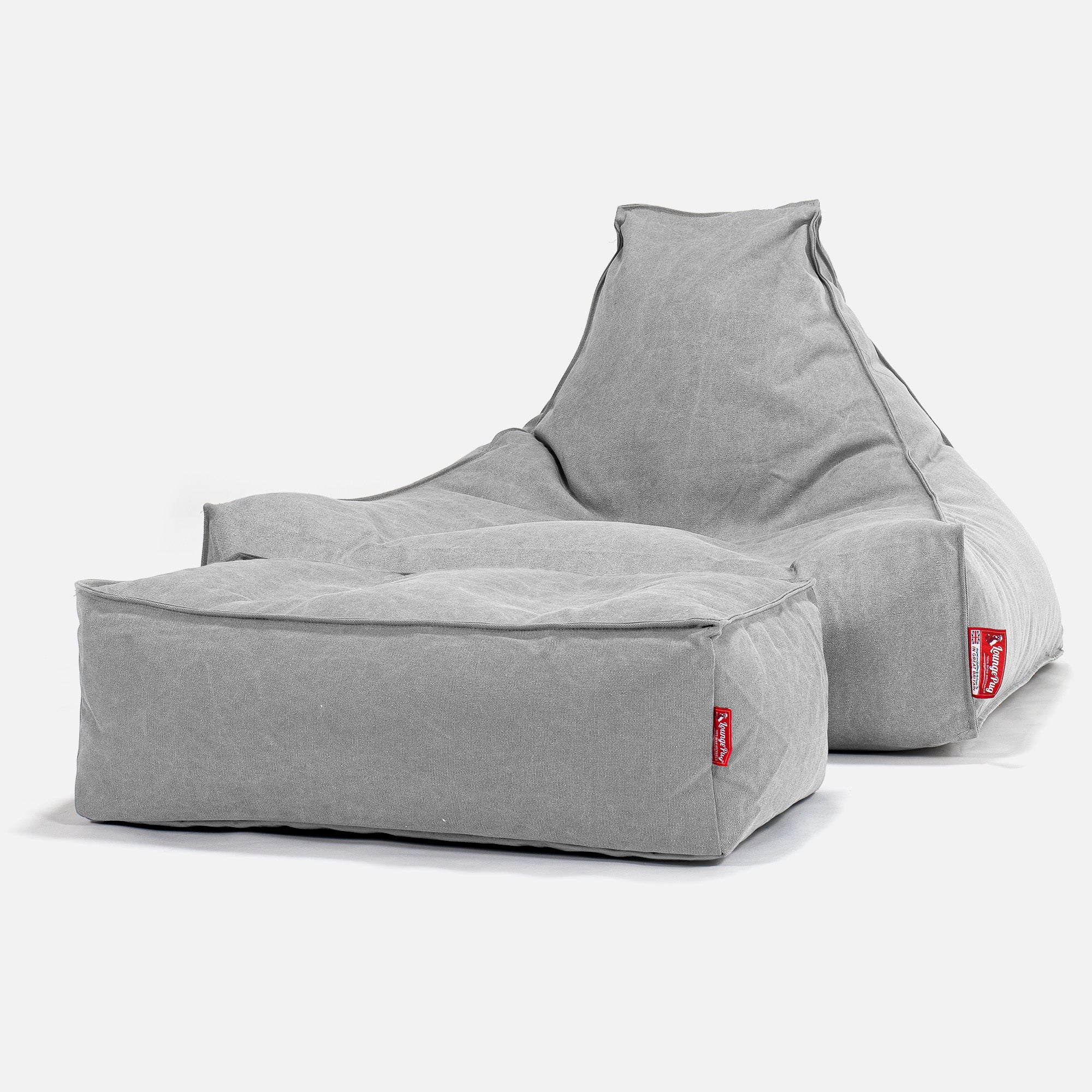 Sittsäck Lounge - Stentvättad denim Grå - Image 2