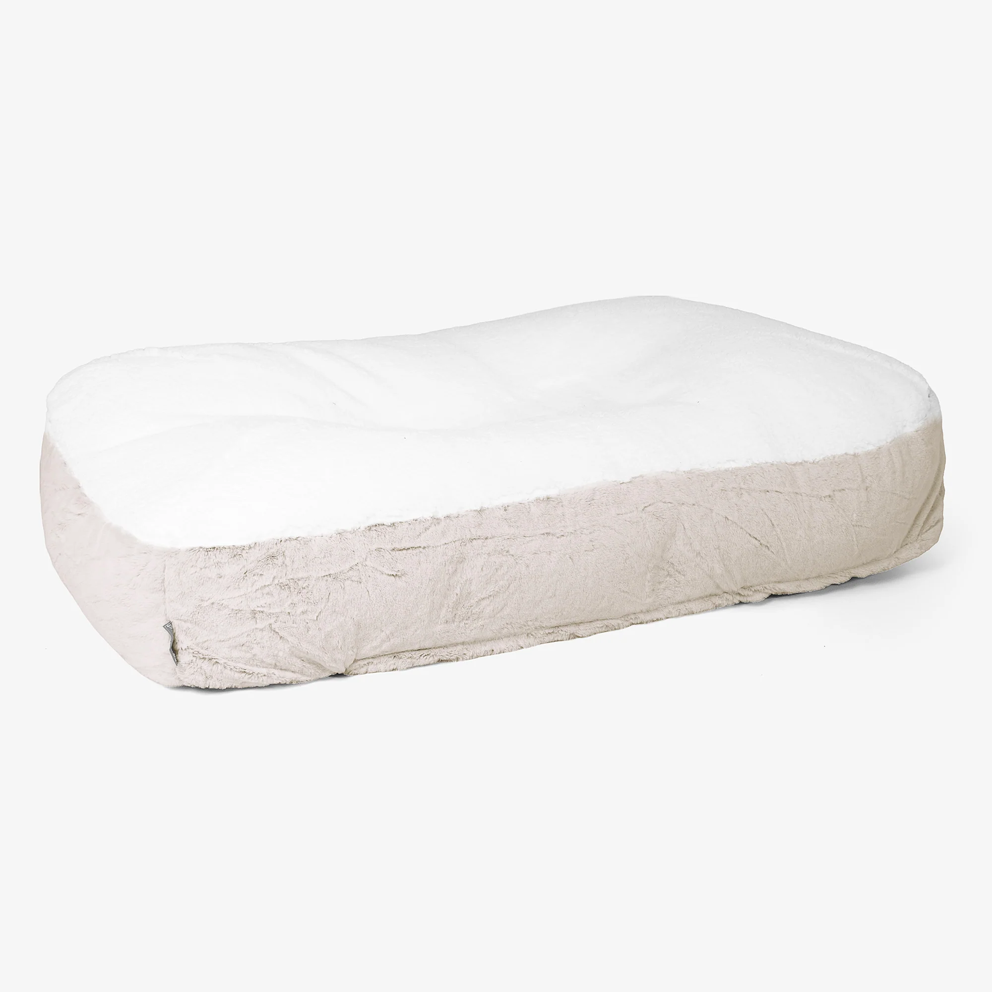 Sloucher XL Hundsäng - Fuskkaninpäls Gyllenbrun