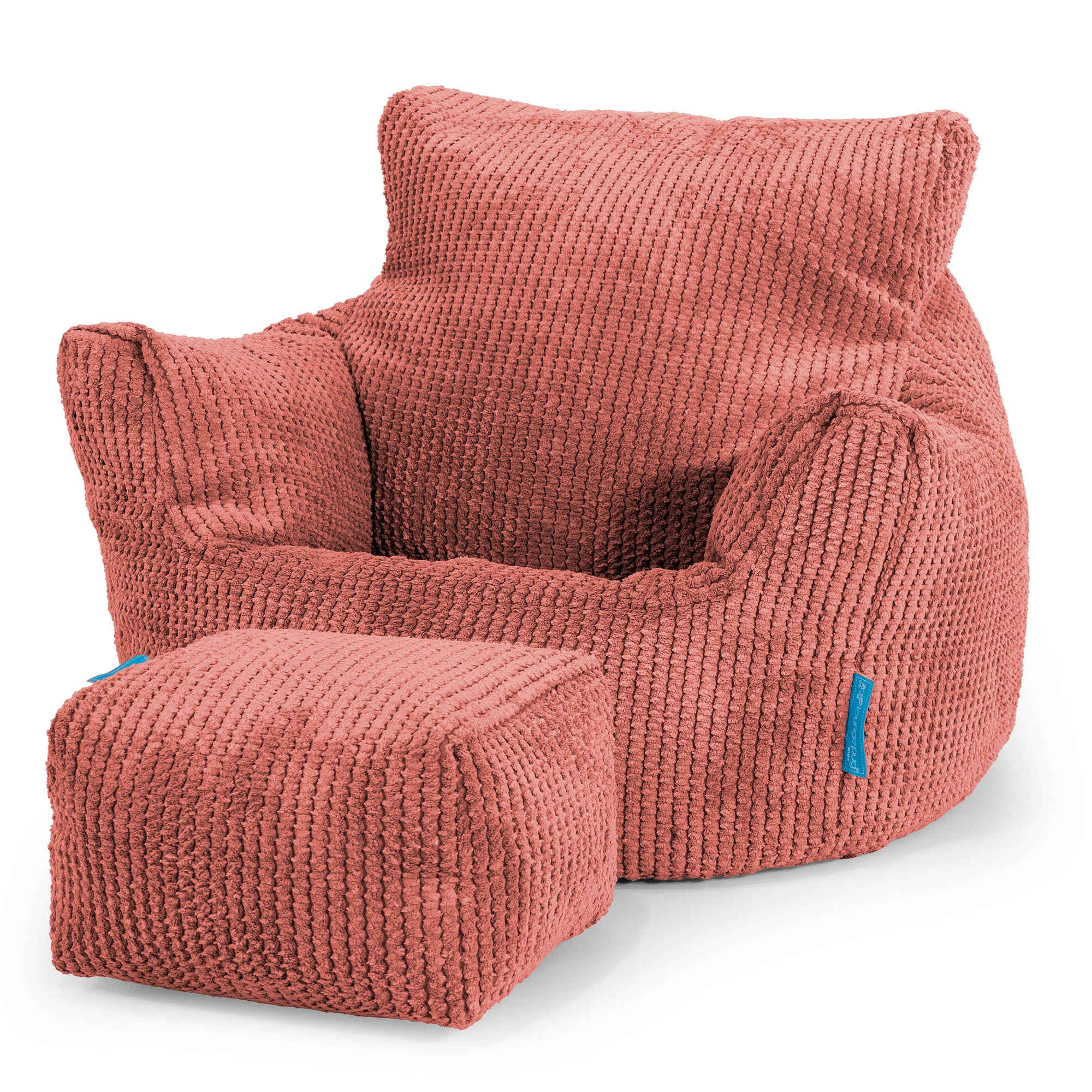 Småbarnfåtölj Saccosäck 1-3 år - Pom-pom Pumpaorange - Image 2