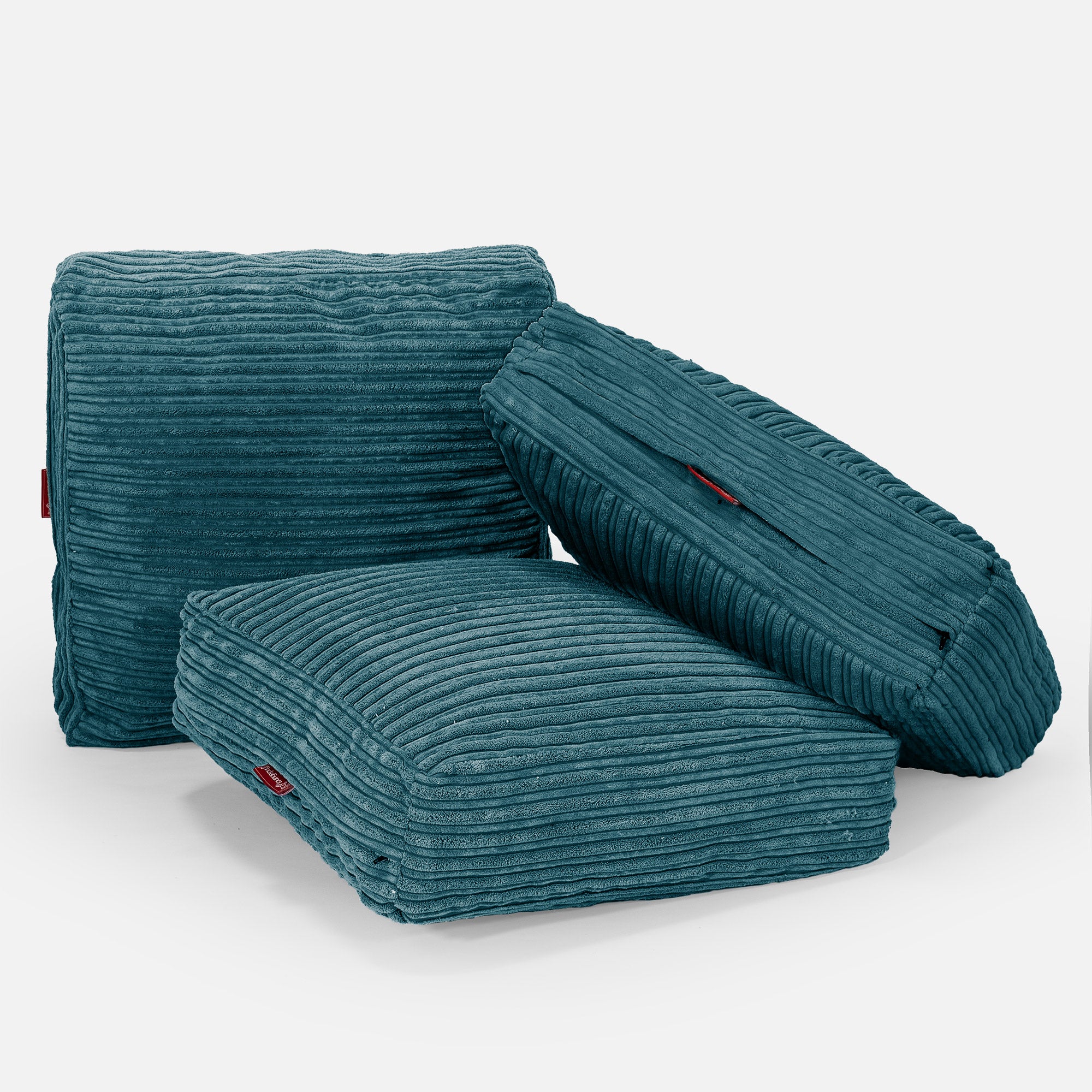 Stor Golvkudde - Klassisk Manchestertyg Teal - Image 4