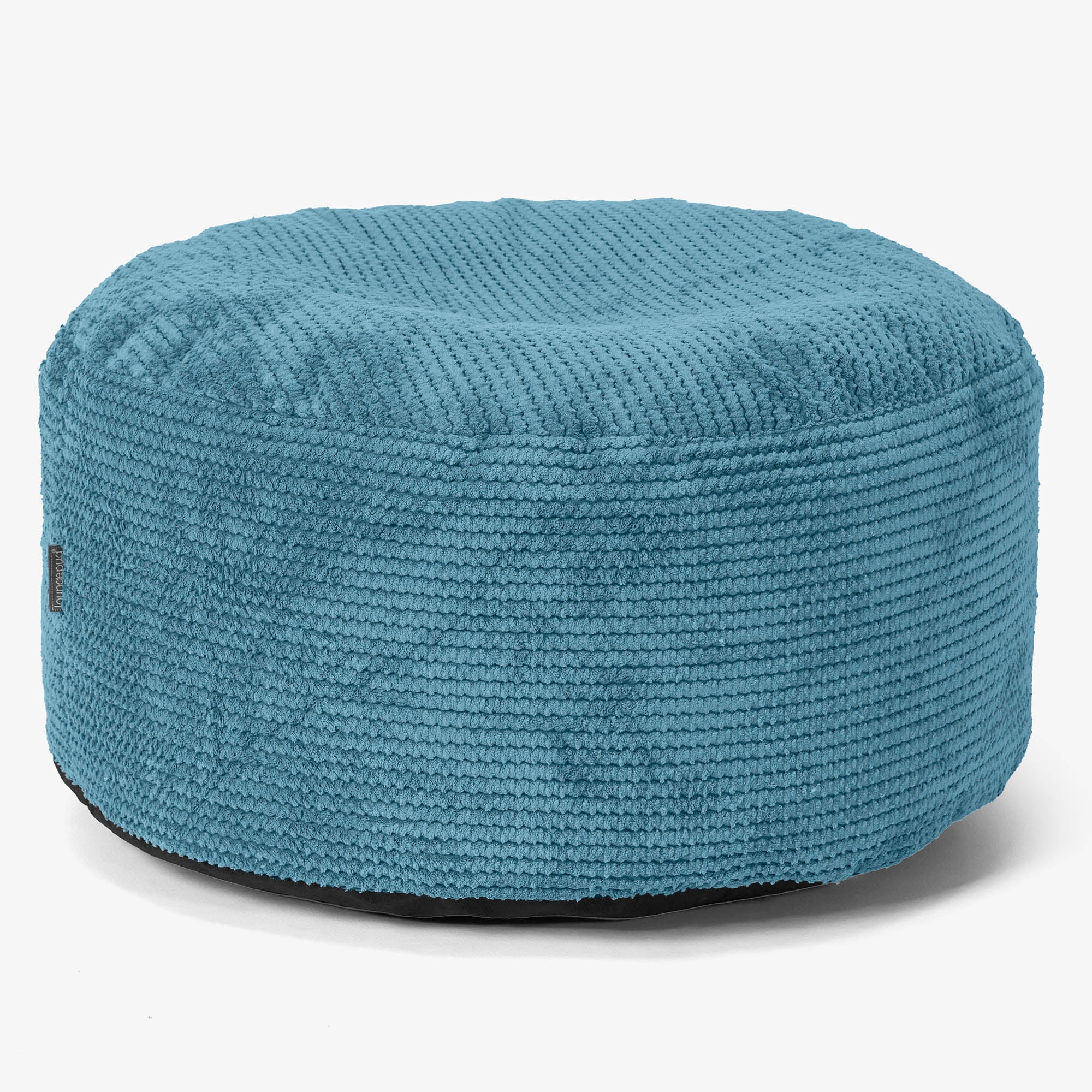 Stor Rund Fotpall - Pom-pom Turkos