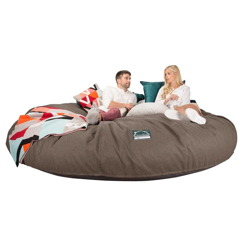 Titanic Saccosäcksoffa XXXXXL C5000-L, CloudSac Memoryskum - Interalli-ull Gulbrun - Image 3