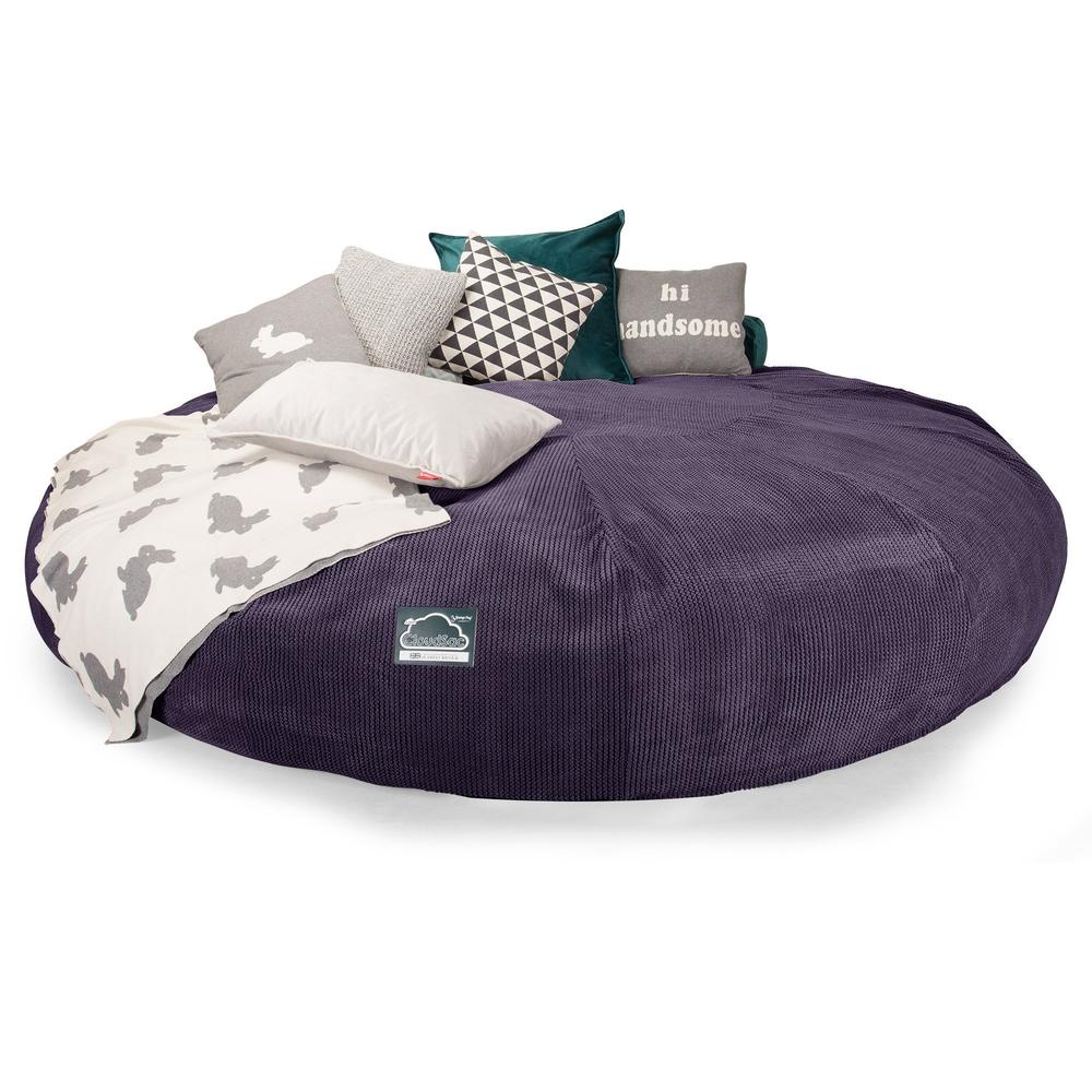 Titanic Saccosäcksoffa XXXXXL C5000-L, CloudSac Memoryskum - Pom-pom Lila - Image 5