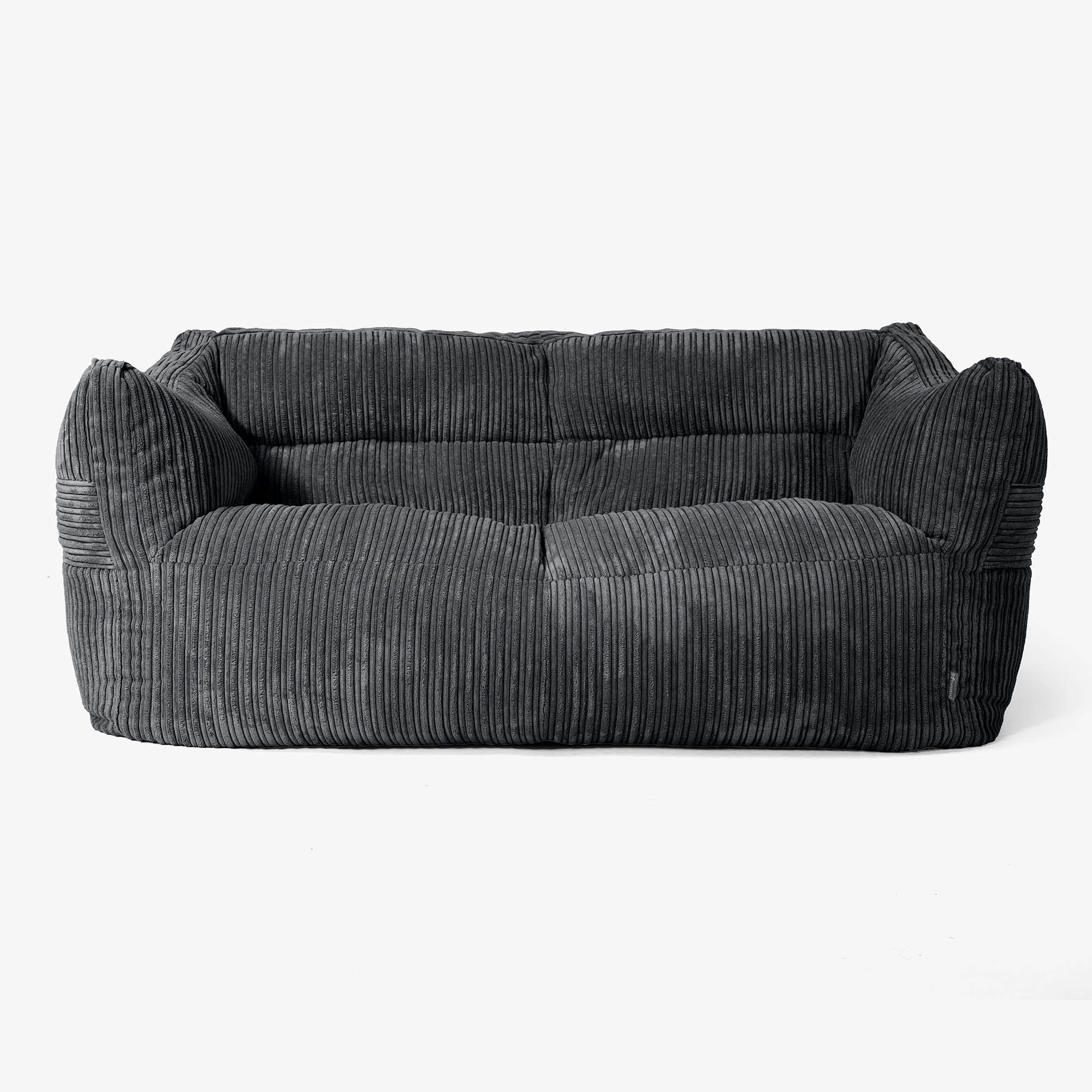 Victor Saccosäcksoffa - Klassisk Manchestertyg Svart