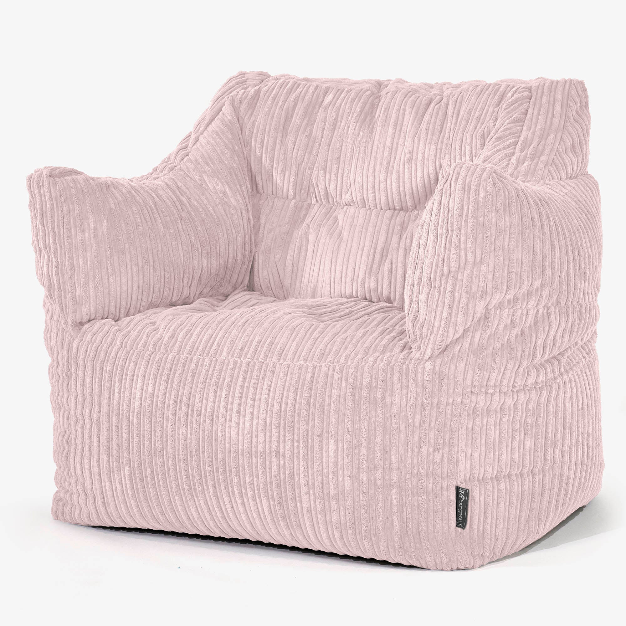 Victor Saccosäckstol - Klassisk Manchestertyg Rosa