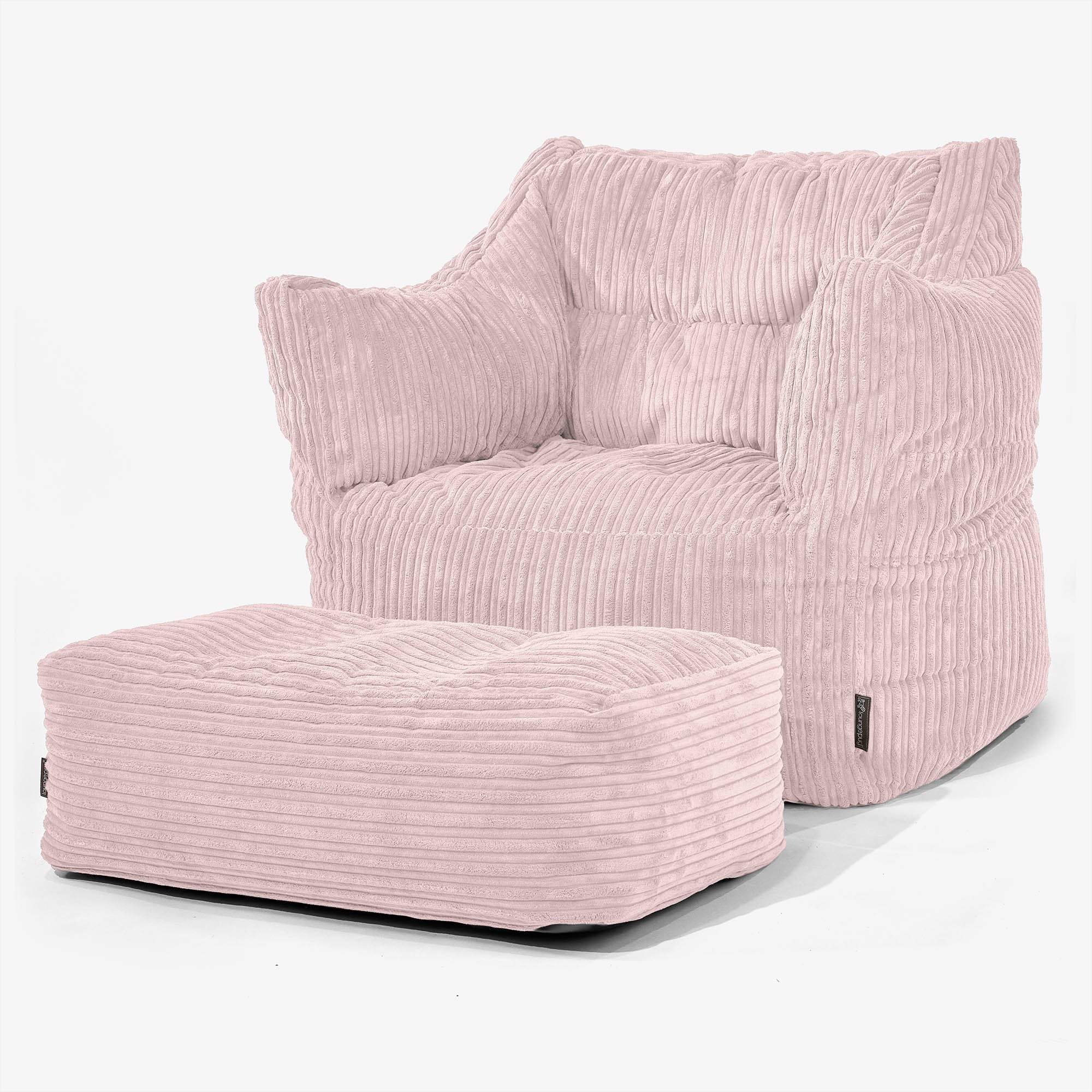 Victor Saccosäckstol - Klassisk Manchestertyg Rosa - Image 2