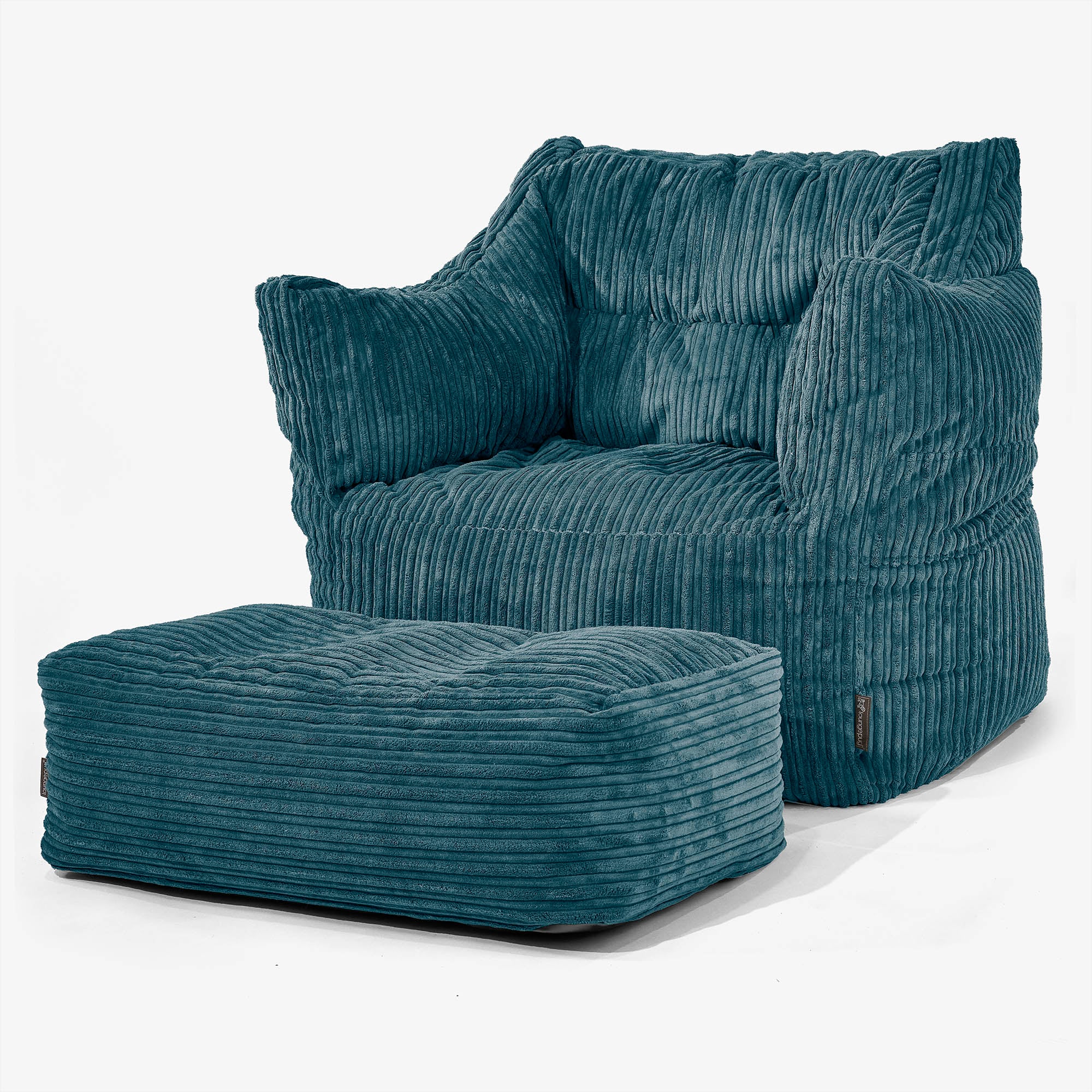 Victor Saccosäckstol - Klassisk Manchestertyg Teal - Image 2